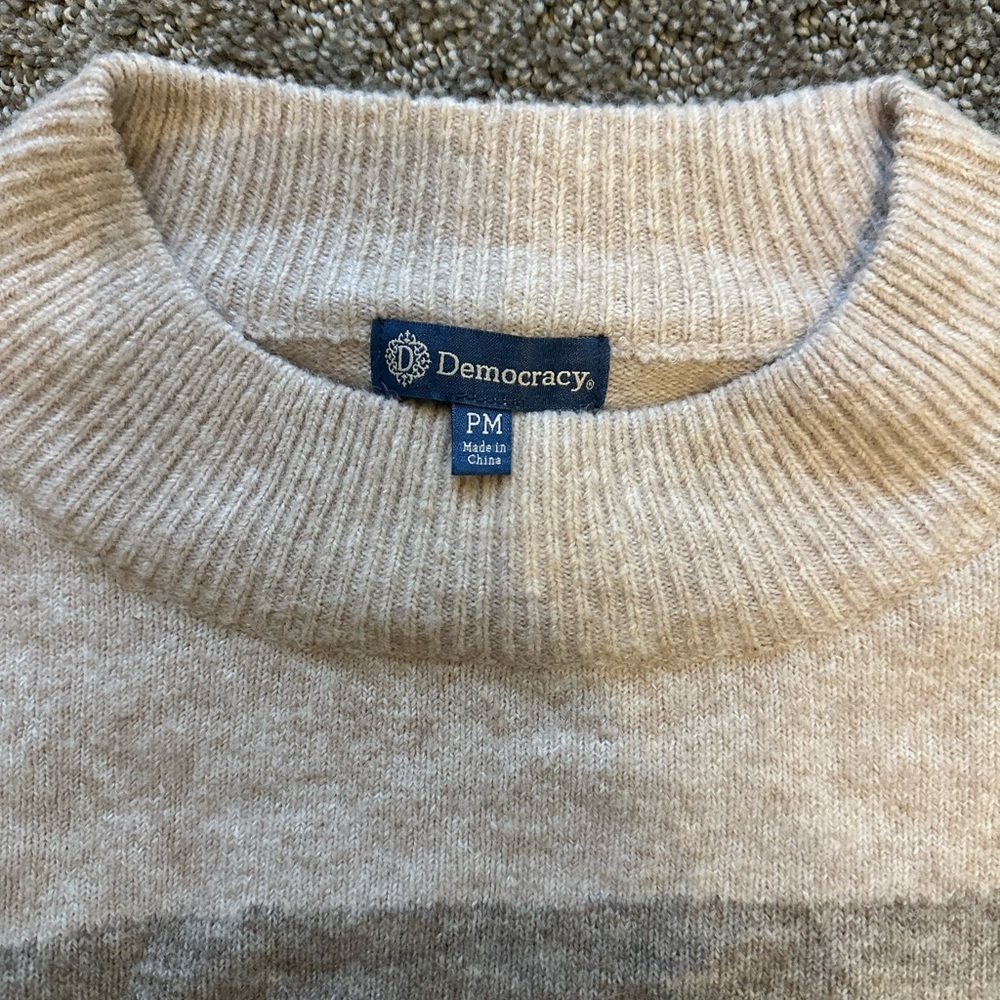 Democracy Color Block Sweater - Picture 2 of 2